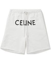 celine white shorts|Celine pants and shorts.